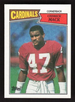 1987 Topps #338 Cedric Mack Rookie St. Louis Cardinals - Image 1 of 2