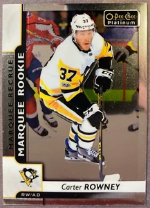 2017-18 O-Pee-Chee Platinum Marquee Rookie 156 Carter Rowney Pittsburgh Penguins - Picture 1 of 1