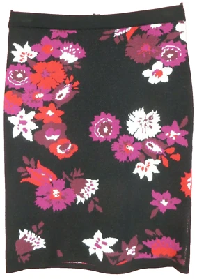 SK18663 ANN TAYLOR Mujer Rayón Nylon Tejido Lápiz Falda Floral Multi Talla SP Foto 1 de 4