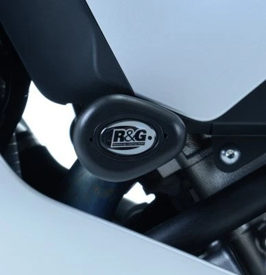 Yamaha YZF-R1 & YZF-R1M 2015-2025 R&G racing black aero style crash protectors - Image 1 of 4
