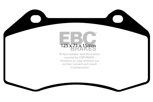 EBC Bluestuff Frt Brake Pad for Renault Megane MK2 Hatch 2.0T R26 230HP 2006>09 - Image 1 of 1