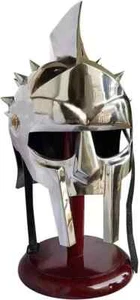 Roman Gladiator Armor Helmet Movie Replica Helmet Spartan Knight Helmet - Picture 1 of 4