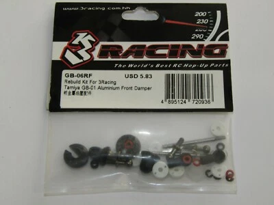 Rebuild Kit For 3 Racing Tamiya GB-01 Aluminium Front Damper - GB-06RF - Image 1 of 3