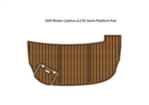 2005 Rinker Captiva 212 R1 Swim Platform Step Pad Boat EVA Foam Teak Deck Floor - Picture 1 of 24
