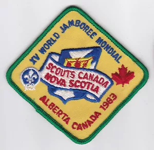 Parche contingente 1983 World Scout Jamboree Canadá/Canadian Nova Scotia Scouts - Imagen 1 de 1