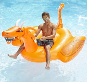 GIGANTE Aqua Flash - Scorch Dragon Ilumina Piscina Flotador, Con. 95,5 pulgadas - Imagen 1 de 7