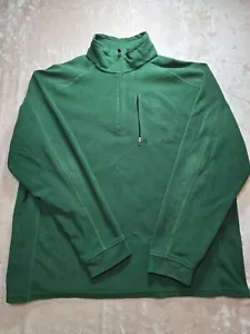 Vintage L.L. Bean Fleece Jacket Mens X-Large Green Full Zip Polartec - Picture 1 of 9