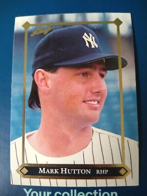 1992 Leaf Gold Leaf Rookies Mark Hutton #BC-6 New York Yankees RC - Image 1 of 2