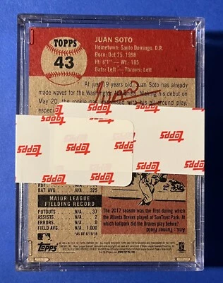 (20) 2018 Topps Living #43 JUAN SOTO RC Gradable Rookie Sealed Box Nationals - Image 1 of 2