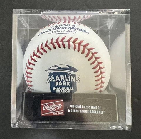 RAWLINGS 2012 Marlins Park Inaugural Season Official MLB Baseball - Miami Cover