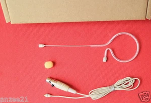 Hanging Headset Microphone For SHURE - Replaceable Head Hook Mic Mini-XLR-4Pin - Picture 1 of 6