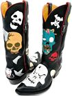 "mr. Skull" | Cowboy Boots By Tres Outlaws | Men's 10.5e | One-of-a-kind 