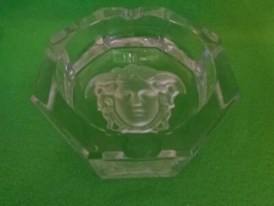Massiver Kristall Aschenbecher  16 cm MEDUSA LUMIERE  Versace von Rosenthal - Bild 1 von 3