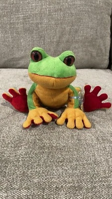 Ganz Webkinz Tree Frog Plush Stuffed Animal Used Code Standard Size - Image 1 of 4