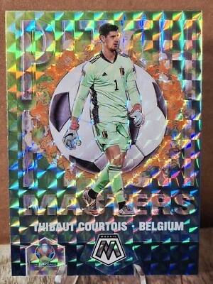 2021 Mosaic UEFA Euro 2020 Pitch Masters Thibaut Courtois Silver Mosaic Prizm #2 - Image 1 of 2