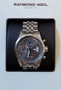 Raymond Weil Freelancer 42mm Steel Gray Dial Automatic Mens Watch 7730-ST-20021 - Picture 1 of 8