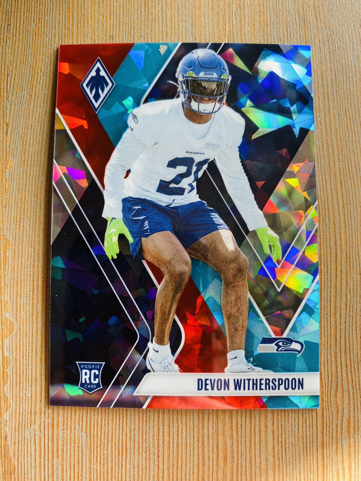 Devon Witherspoon 2023 Panini Phoenix Rookie #145 Fire & Ice #’d /50 Seahawks Rc