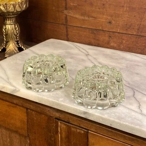 Vintage Princess House Crystal Candle Holder Taper, Tea, Votive ~ Set of Two - Picture 1 of 19