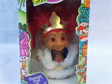 Vintage New Treasure Troll Belly Button Wishstone Wacky Doos King Ace Novelty