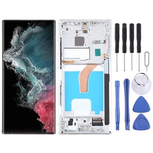 For Samsung Galaxy S22 Ultra 5G SM-S908B OLED LCD Screen Digitizer with Frame - Picture 1 of 6
