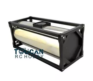TOUCANRC 1/14 Scale 20ft Metal Oil Tank for Tamiya RC Trailer Tractor DIY Parts - Picture 1 of 1