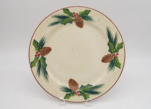 10 7/8" Speiseteller - Winter Pines, Canterbury Potteries, handbemalt - Bild 1 von 2