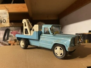 Cragstan blau Vintage Spielzeug Wracker LKW gepresster Stahlabschlepper HERGESTELLT IN JAPAN - Bild 1 von 9