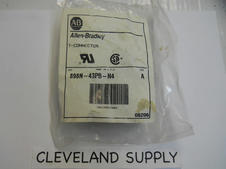 ALLLEN BRADLEY 898N-43PB-N4 T-CONNECTOR NEW CONDITION IN PACKAGE - Image 1 of 1