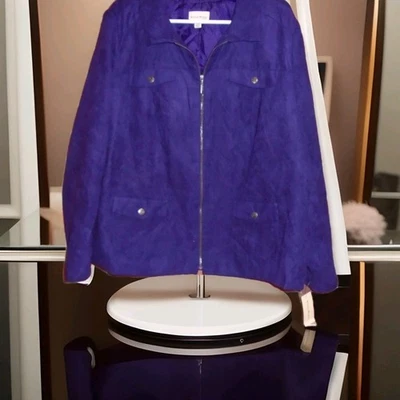 CHAQUETA MUJER STUDIO WORKS CREMALLERA NUEVA CON ETIQUETAS TALLA 22W Foto 1 de 3