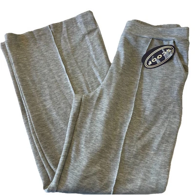 L Scoop Women's Ultimate Scuba Knit Trouser Pull On Pants LARGE Gray NWT - Image 1 of 4