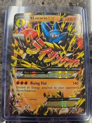 Pokémon TCG M Lucario EX Holo Ultra Rare Card 55/111 Furious Fists - Image 1 of 2