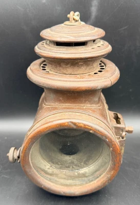 Antiguo C.O. Lámpara de transporte de queroseno Cane Co. - Cleveland, Ohio Foto 1 de 4