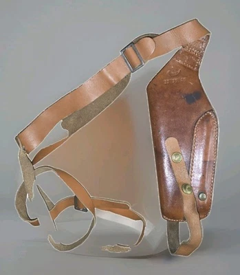 Revolver Gun Shoulder Holster Vintage Hunter Company - 33 30 4M Brown Leather - Image 1 of 4