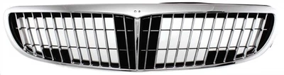 Grille For 2000-2001 Infiniti I30 Chrome Shell w/ Black Insert Plastic - Image 1 of 4