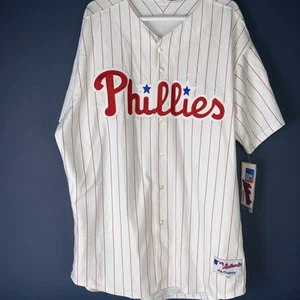 Philadelphia Phillies Jersey Mens  52 Mitch Williams #99 Majestic Striped - Picture 1 of 14