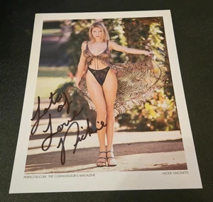 Foto autografiada modelo actriz Nickie Simonetti 8"x10" perfecta 10 conocedores - Imagen 1 de 1