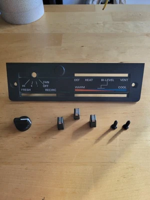 1978-82 Toyota Tercel Corolla Climate Control Temperature Switch Facade Knobs  — 第 1/4 张图片