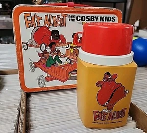 Fat Albert and the Cosby Kids Metal Lunch Box W/ Thermos 1973 Thermos Brand - Picture 1 of 15