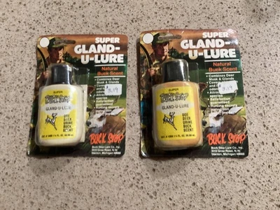 VTG Gunsmith Estate Buck Stop Super Gland-U-Lure Buck Scent 1984 NOS—H1 - Image 1 of 2