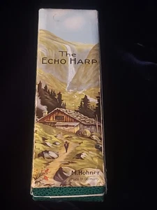 BEAUTIFUL Vintage German Hohner The Echo Harp Harmonica Key C /G Bell Metal Reed - Picture 1 of 7