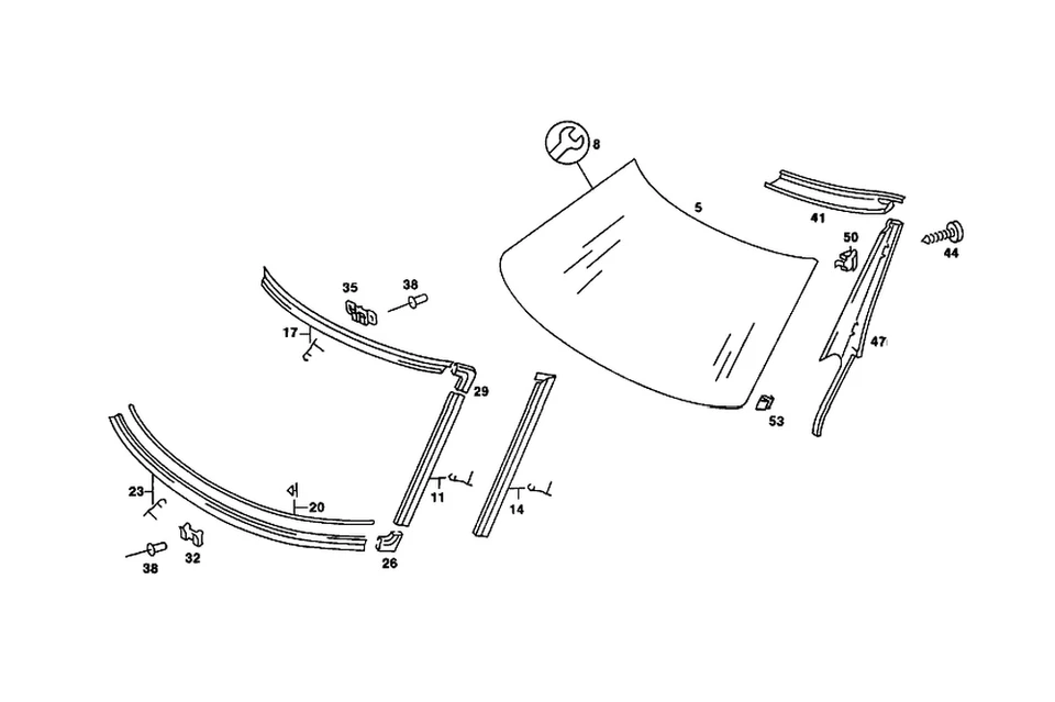 Quadro de acabamento genuíno Mercedes-Benz 107-670-13-16 - Imagem 1 de 1