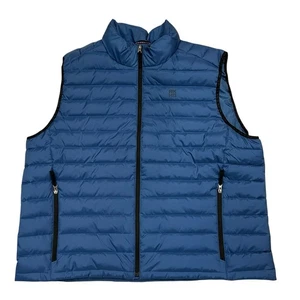 Alaskan Hardgear Papageientaucher Mock Weste Herren 3XL blau durchgehender Reißverschluss Puffer Duluth Trading - Bild 1 von 10