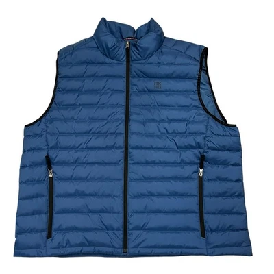 Alaskan Hardgear Puffin Mock Vest Mens 3XL Blue Full Zip Puffer Duluth Trading - Image 1 of 4