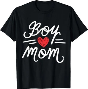 Mom of Boy Mothers Day Motherhood Mama Mommy Mom Life Women T-Shirt Hoodie - Picture 1 of 10