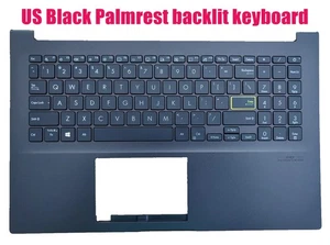 US Black Palmrest backlit keyboard for Asus X513IA S513IA F513E K513E M513U - Picture 1 of 2