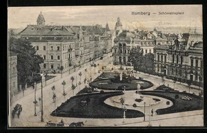 Bamberg, Ansichtskarte, Schönleinsplatz aus der Vogelschau 1916 - Picture 1 of 2