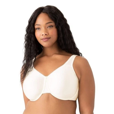 Wacoal 855192 Basic Beauty Unlined Full Figure Underwire Bra Ivory 36H NWT - Image 1 of 4