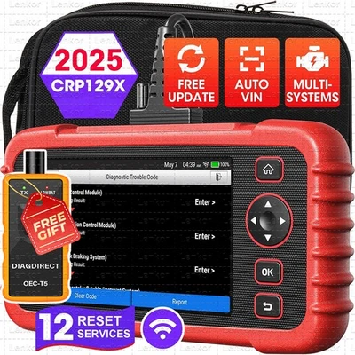 Herramienta de diagnóstico EPB motor escáner coche lanzamiento CRP129X OBD2 2025 ABS SRS SAS TPMS EPB Foto 1 de 4