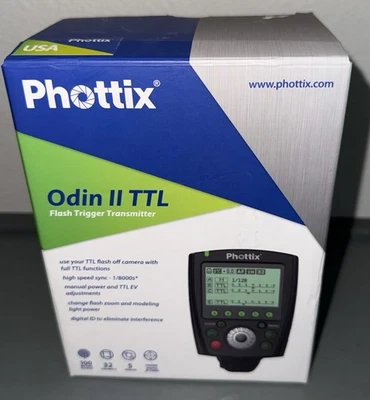 NEW! Phottix Odin TTL FLASH TRIGGER TRANSMITTER for Nikon Camera Wireless - Image 1 of 4