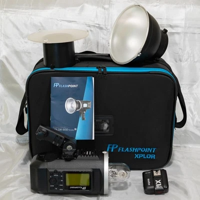 Used Flashpoint Xplor600 Strobe R2 + Godox X1T 2.4G Sony + Case + Extra Diffuser - Image 1 of 4